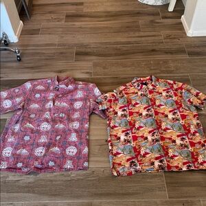 Lot of 2 U of A University of Arizona print Reyn Spooner Tommy Bahama XXL shirts
